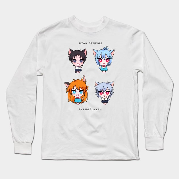 NYAN GENESIS EVANGELNYAN Long Sleeve T-Shirt by scrims